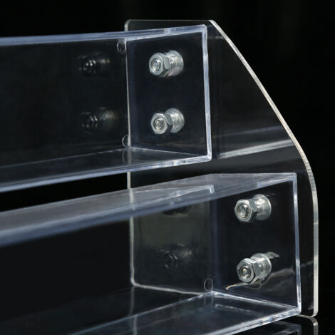 Étagère double pour vernis à ongles et cosmétiques, support de rangement durable pour salon