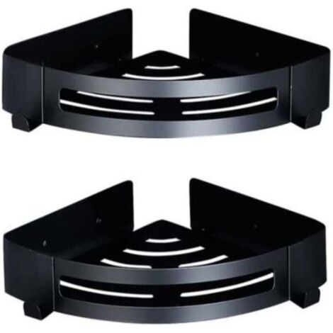 Etagere Douche Salle de Bain Antirouille Angle Rangement Douche Acier Inoxydable 304 (Triangle, 2 Paquets)