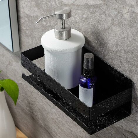 Tablette pour salle de bains - porte shampoing a ventouse - sans clou ni  vis via syteme vide d'air