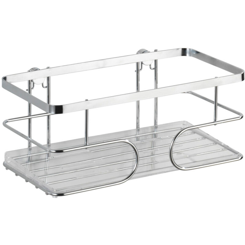 Etagère douche murale, panier de douche mural, Premium, Acier Inox, 24x10x13,5 cm, Brillant - Wenko