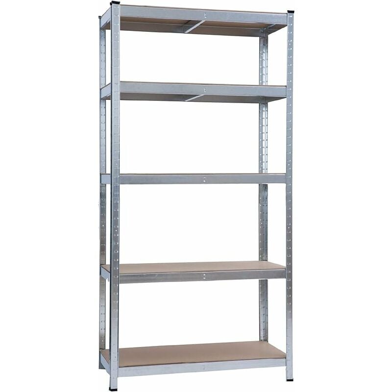 Bricoshop24 - tagère 5 étagères, capacité de charge de 175 kg par étagère, h 180 x l 90 x p 40 cm