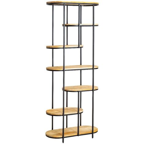 Etagère en bois de manguier et métal Owen