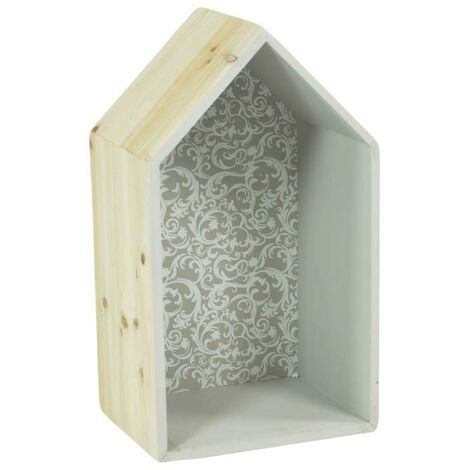 Étagère en bois maison Rebecca cm25x37x15