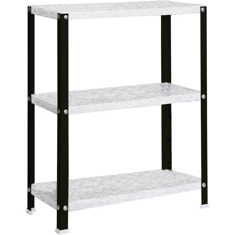 Tagère de Bureau/Bibliothèque, 900x1000x300 mm, 3 Niveaux, 100 kg par Niveau, Métal Style Industriel, Anthracite/Galvanisé – Simon Home - Simonrack Tagère de Bureau/Bibliothèque, 900x1000x300 mm, 3 Niveaux, 100 kg par Niveau, Métal Style Industriel, Anthracite/Galvanisé – Simon Home - Simonrack