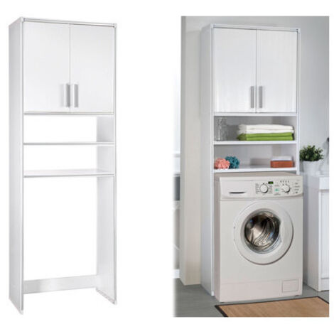 Étagère en résine au-dessus de la machine à laver 60x26x190 cm étanche intérieur extérieur