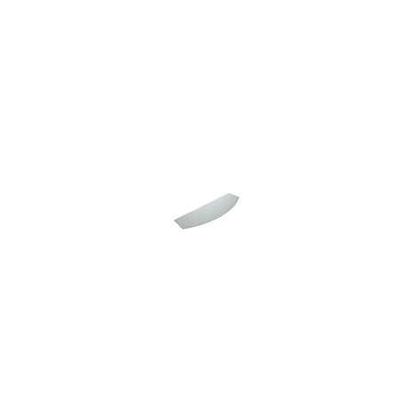 Étagère en verre trempé à profil incurvé Style décoratif Fait de cristal Finition cristal mat Mesures 7506250mm Épaisseur de l'étagère : 6 mm 1 unité - Cristal Mat