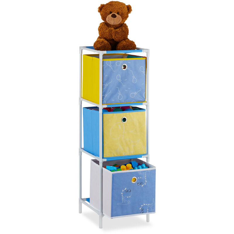 Etagère enfant boîtes, rangement jouets, Fillette,design, meuble chambre d'enfants,HlP 89x27,5x30cm coloré