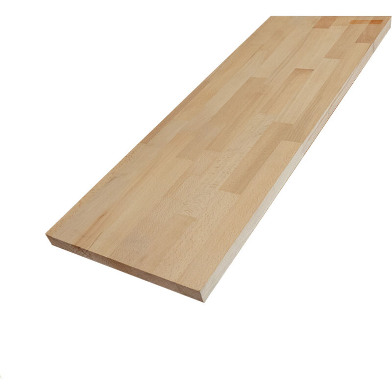 Etagère épaisse hêtre bois massif L.80 X l.30 cm, Ep.26 mm