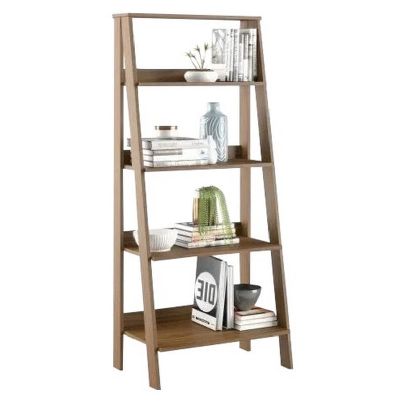 Etagère Escalier 4 Niches Chêne Largeur 61 Hauteur 140.3 Profondeur 40 cm