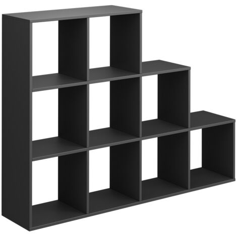 Étagère escalier Anthracite avec 9 compartiments Vicco
