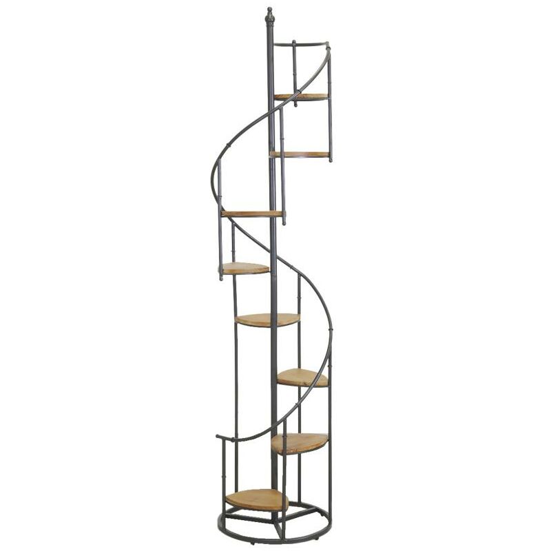 Aubry Gaspard - tagère escalier en bois et métal