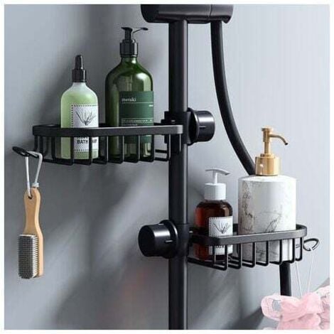 Etagere Or Étagère Douche Kelelife Or Brossé - Adhésif Sans Percage - Acier Inox SUS304 - Rangement Salle De Bain Accessoire Douche Acier Inox