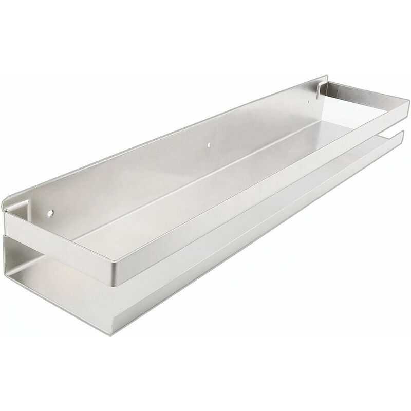 Tagère Étagère Douche Acier Inoxydable 50cm Étagère Murale Salle de Bain Support Rangement