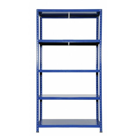 Étagère Ettore Bulloni Grima en acier de couleur bleue L 100 x P 40 x H 187 cm