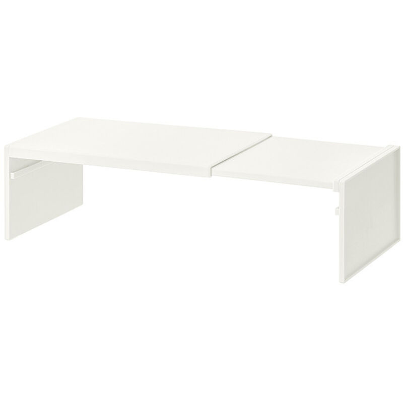 Étagère extensible à panneaux, ABS, blanc
