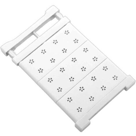 Étagère extensible en métal à tension pour placard, avec séparateur réglable, idéale pour armoire, penderie, placard de cuisine ou salle de bain.