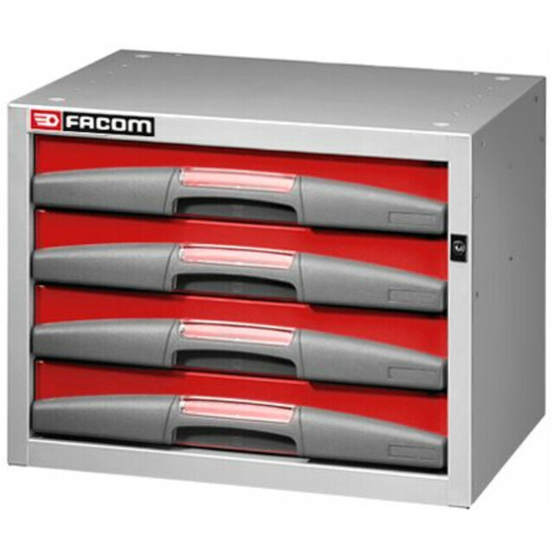Facom - tagère petite profondeur 4 tiroirs fixes F50000043 Facom - tagère petite profondeur 4 tiroirs fixes F50000043