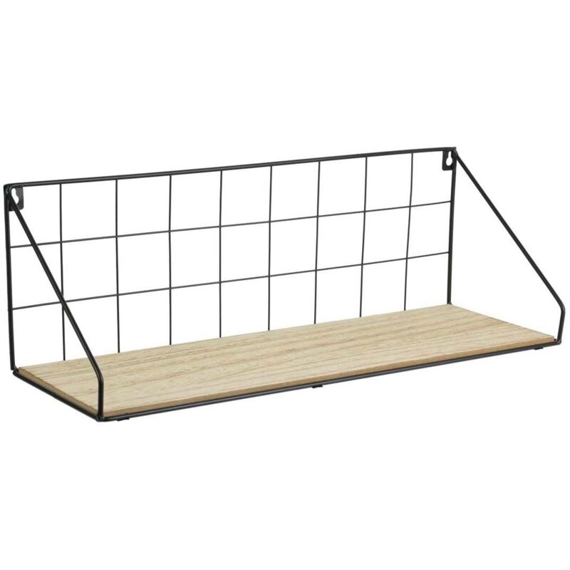 Etagere Bois Metal Rectangle 15x45x15cm Etagere Bois Metal Rectangle 15x45x15cm