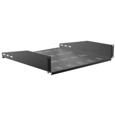 Etagère fixe pour rack sol et rack mural 19'', Profondeur 460mm, Hauteur 2U