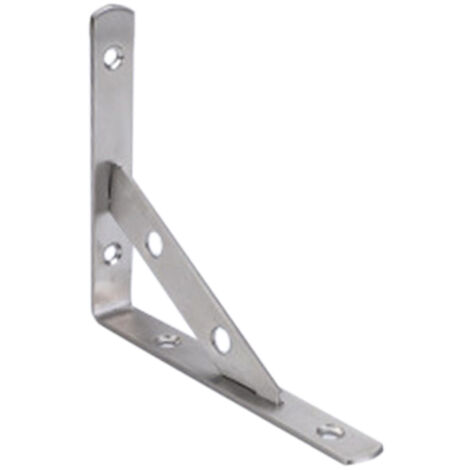 Étagère Fixe Triangle Démontable Angle Droit en Acier Inoxydable Épais 3mm 150mm Avec Vis d'Expansion 6x40