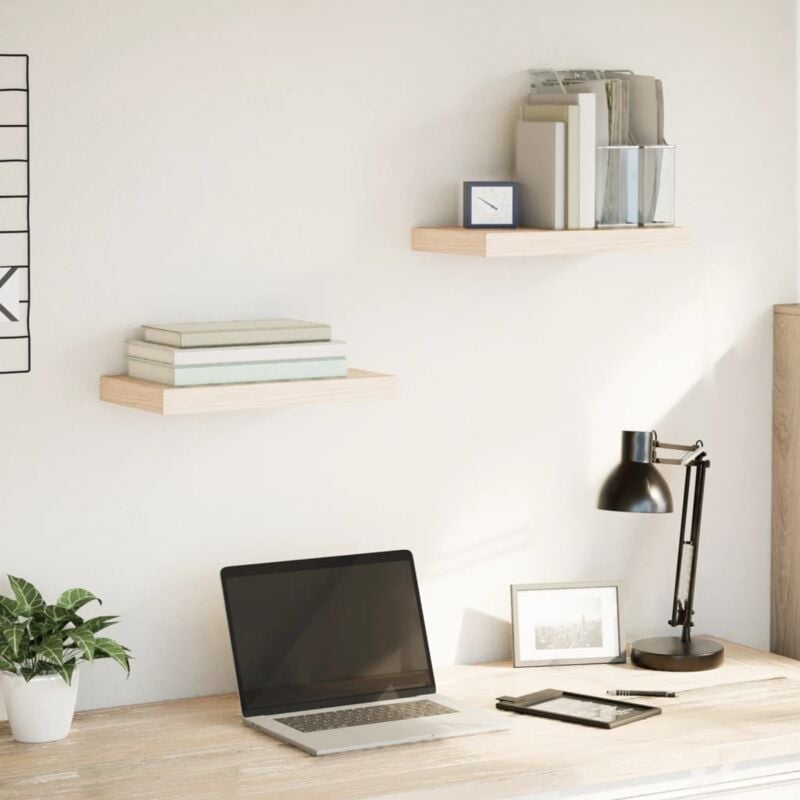 Vidaxl - tagères flottantes 2 pcs 40x23,5x4 cm bois d'ingénierie