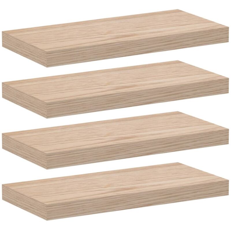Vidaxl - tagères flottantes 4 pcs 50x23,5x4 cm bois d'ingénierie
