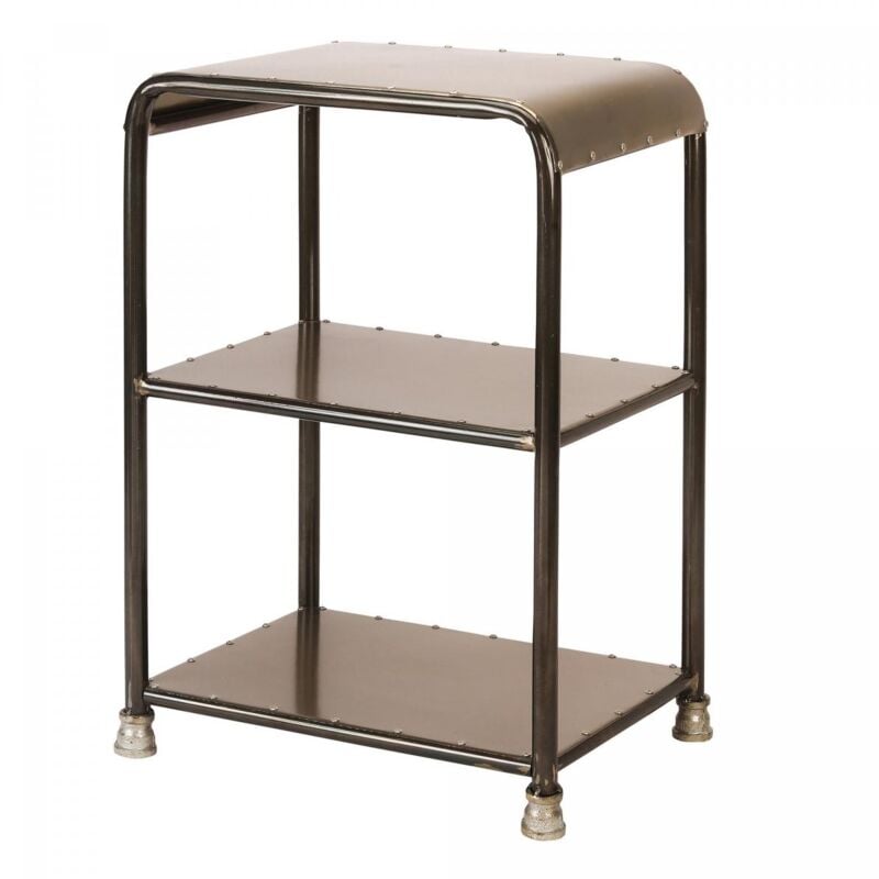 Tagére fait main en metal gald 3 etages 30x40 gris