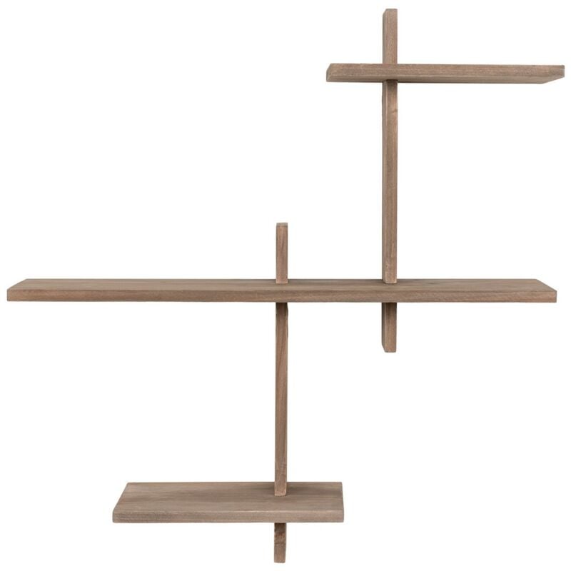 Epikasa - tagère Gavi, Bois, Marron, 15x53x56 cm