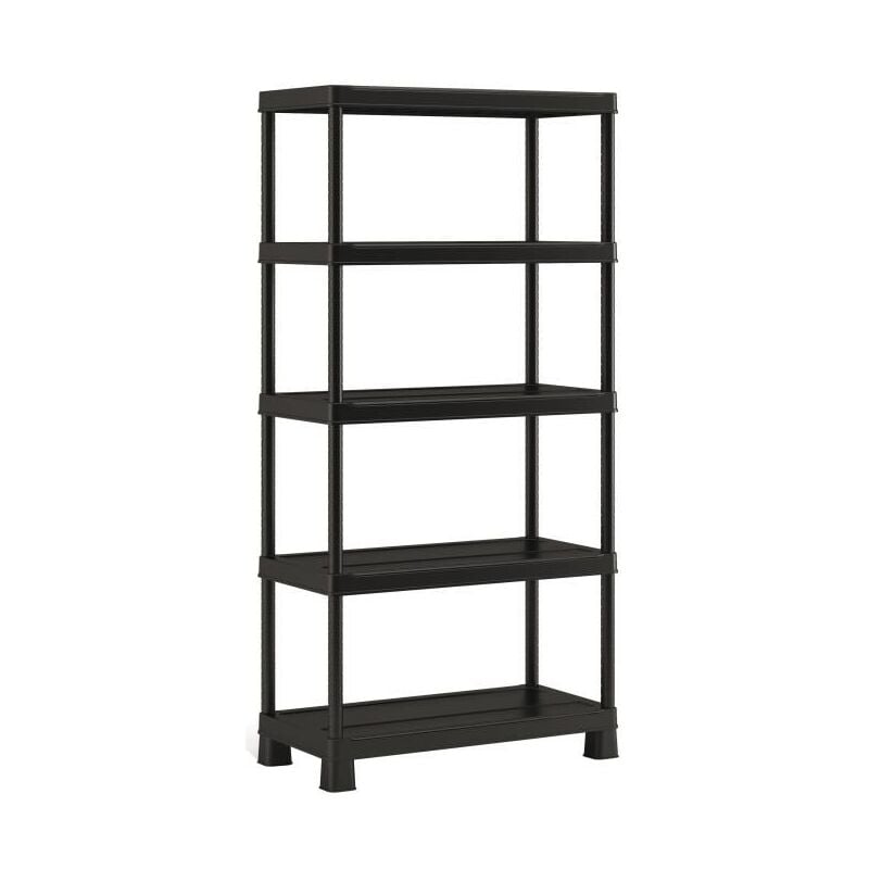 Tagere de rangement plus shelf tribac 90 5 - 90 x 45 x 182 cm - noir 937083 - KIS
