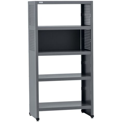 Étagère Küpper 89208, 91 x 180 x 53 cm, 4 tablettes, gris clair