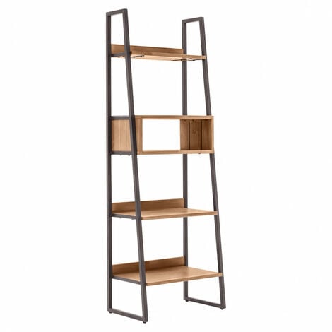 Bibliothèque industrielle bois métal 60cm LIPAT