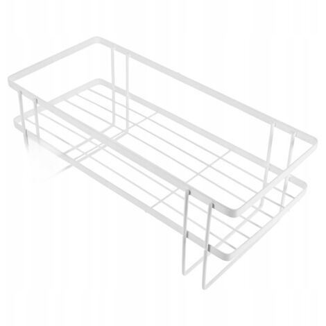 Étagère Large Dessus WC Résistant Humidité Blanc