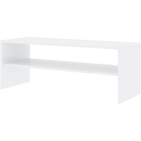 Étagère large multifonctionnelle GALANO Nice - 78.7cm L X 29.5cm W X 29.5cm H, Pour entrée, Couloir, Jardin - Couleur blanc