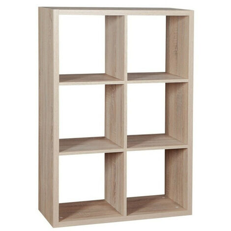 Étagère Levnova 103, Sonoma chêne, Ouvert sans paroi d'extrémité, Stratifié, Le nombre de portes: 0, Nombre de tiroirs: 0, 114x77x33cm