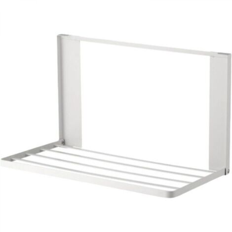 Étagère magnétique pour réfrigérateur - Support d'étagère mural pliable rétro, support d'étagère mural pliable pour salle de bain (blanc)
