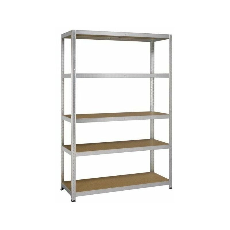 FP - Etagere metal/bois 196x120x50 clipsable strong 265 galva ref 855005