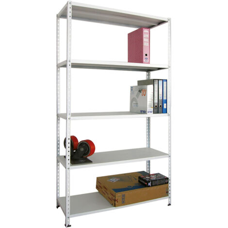 Étagère métallique 100x40 grise