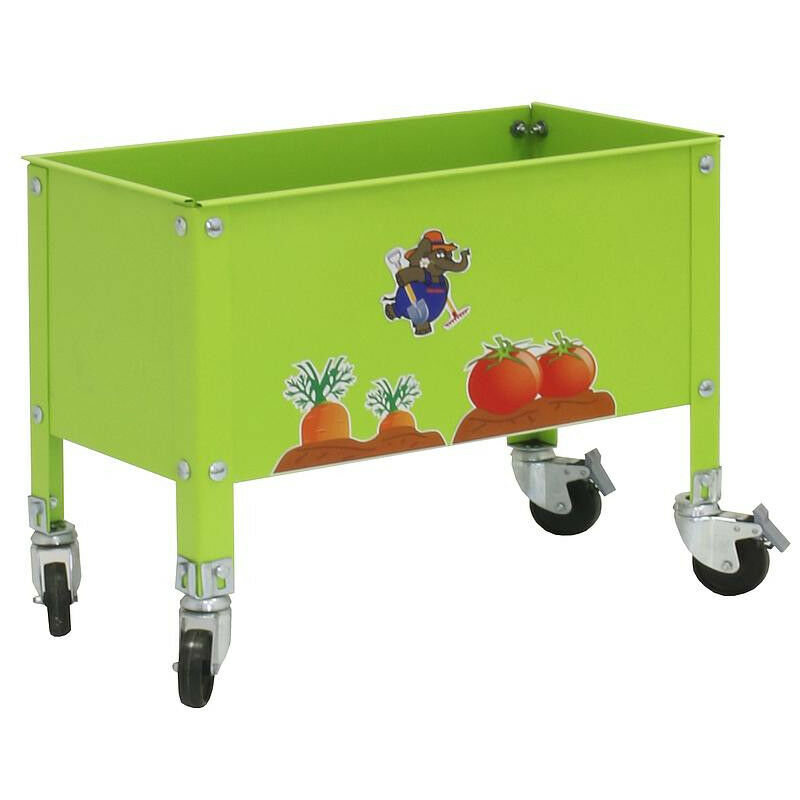 Simonrack - Jardinière Simon Rack Urban Kid mobile en métal verte 60l 700x300mm