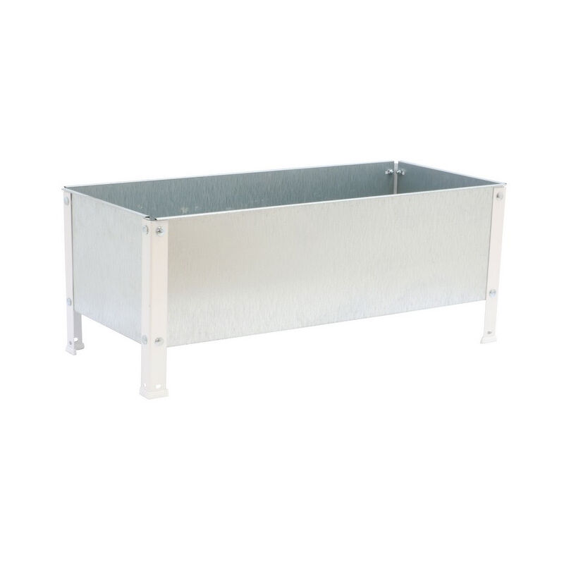 Jardinière Simon Rack simongarden urban 410x900x600mm 140l blanc galva avec vis de montage