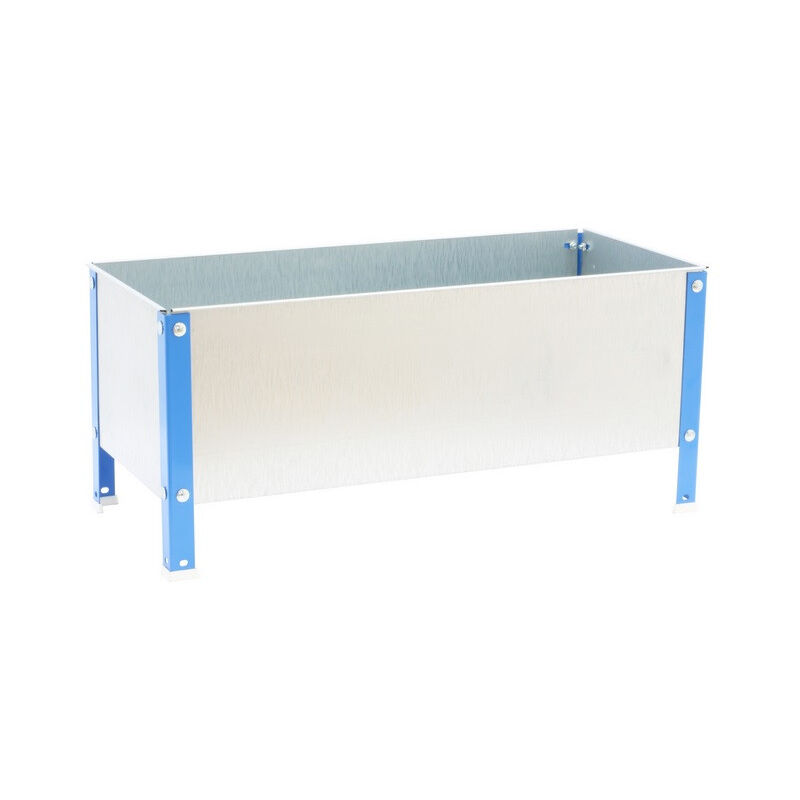 Jardinière Simon Rack simongarden urban 410x900x600mm 140l bleu galva avec vis de montage