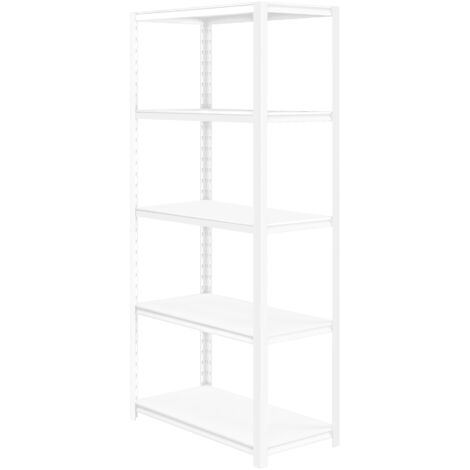 Étagère métallique SAM, 900 x 1830 x 450 mm, blanc