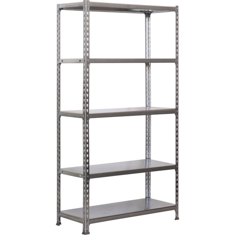 Tagère métallique Simon Rack sans vis galvanisée couleur 5 étagères 1800x800x400 mm Fabriquée en Espagne