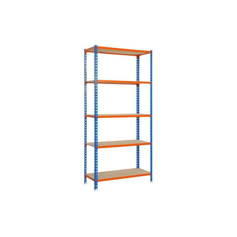 Simon Rack - Etagère 2000x1100x500mm bleu/orange charge 150Kg - maderclick superplus 5/500
