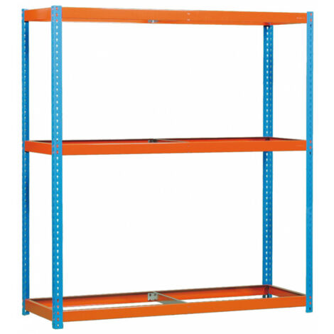 Étagère métallique Simonrack 3 niveaux bleu 2000x2100x450 mm