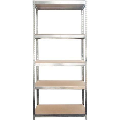Etagère Meuble de rangement, 150 x 70 x 30 cm, Galvanisé   Charge Max : jusqu'à 1325 kg