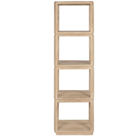 Etagère, meuble étagère en bois de manguier coloris naturel-  longueur 45 x profondeur 35 x Hauteur 160 cm