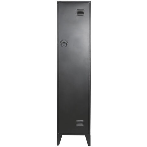 Etagère, meuble étagère en métal coloris noir - longueur 40 x profondeur 41 x Hauteur 180 cm