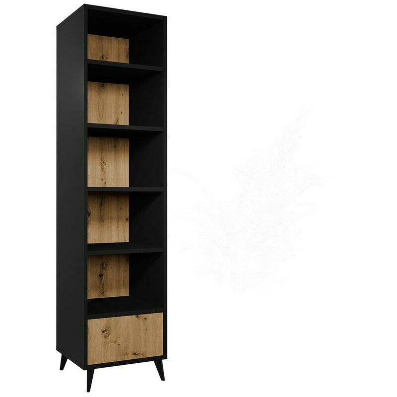 Tagère Comfivo Lomcali 103 , Avec tiroirs, Ouvert, Stratifié, Le nombre de portes: 0, Nombre de tiroirs: 0, 192x50x40cm