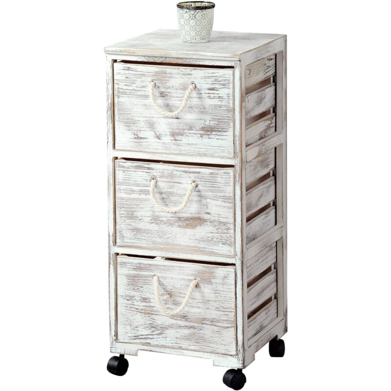 Kesper - tagère mobile avec tiroirs, organisateur de cuisine sur roulettes.