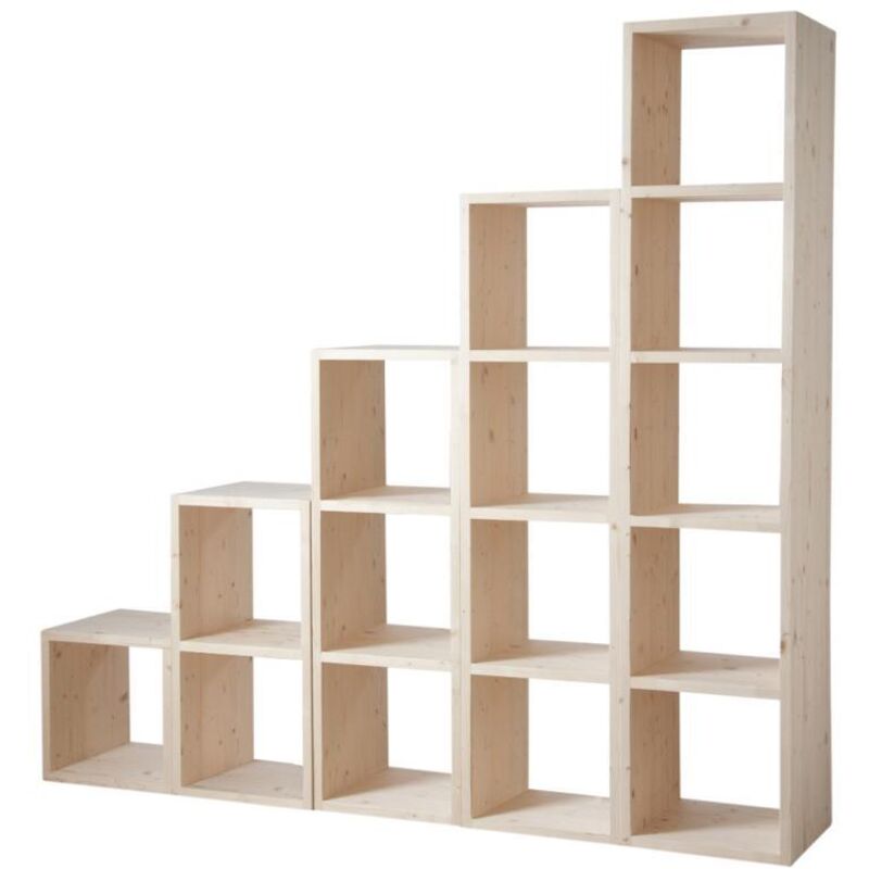 Aubry Gaspard - Etagère modulable 1 case en épicéa 1 case